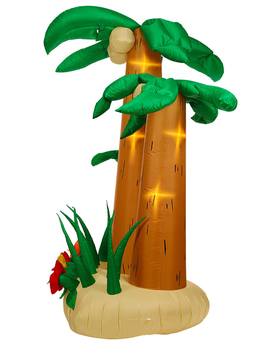 3 Palmiers géants gonflables lumineux 240 cm