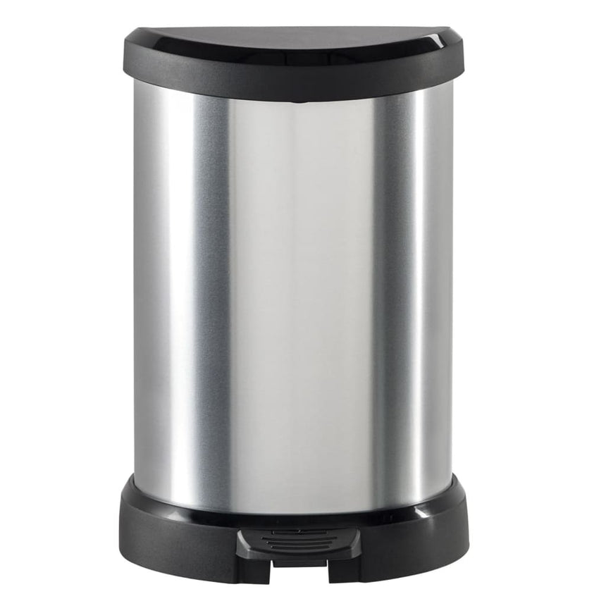 Curver Pedaalemmer Deco D-Vormig Zilverkleurig