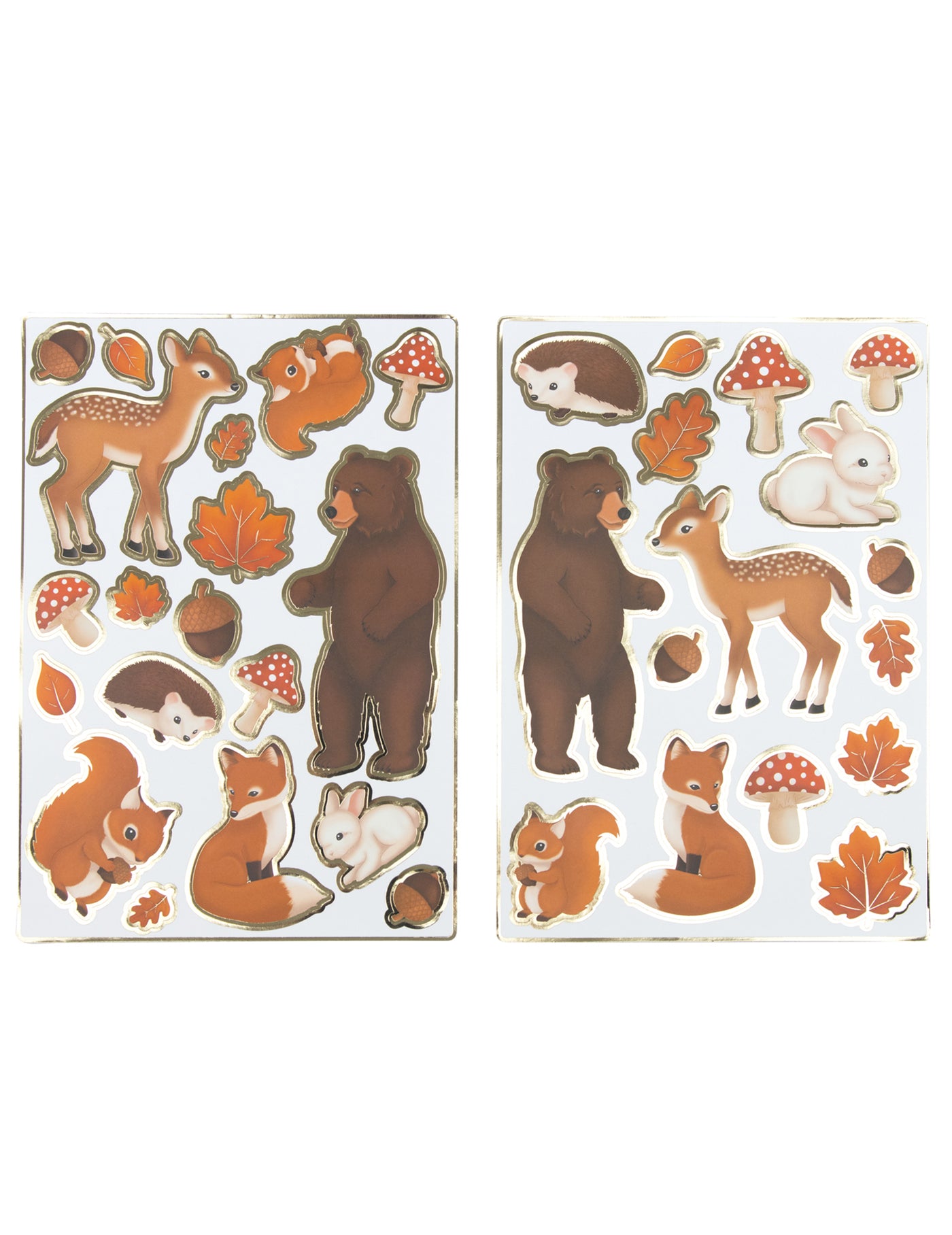35 stickers woodland animaux des bois décoration forêt