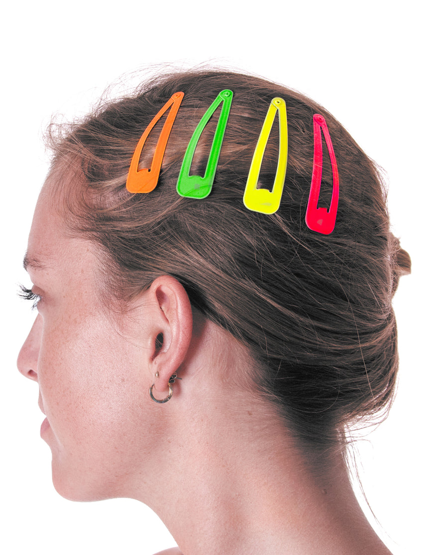 4 Barrettes à cheveux colorées