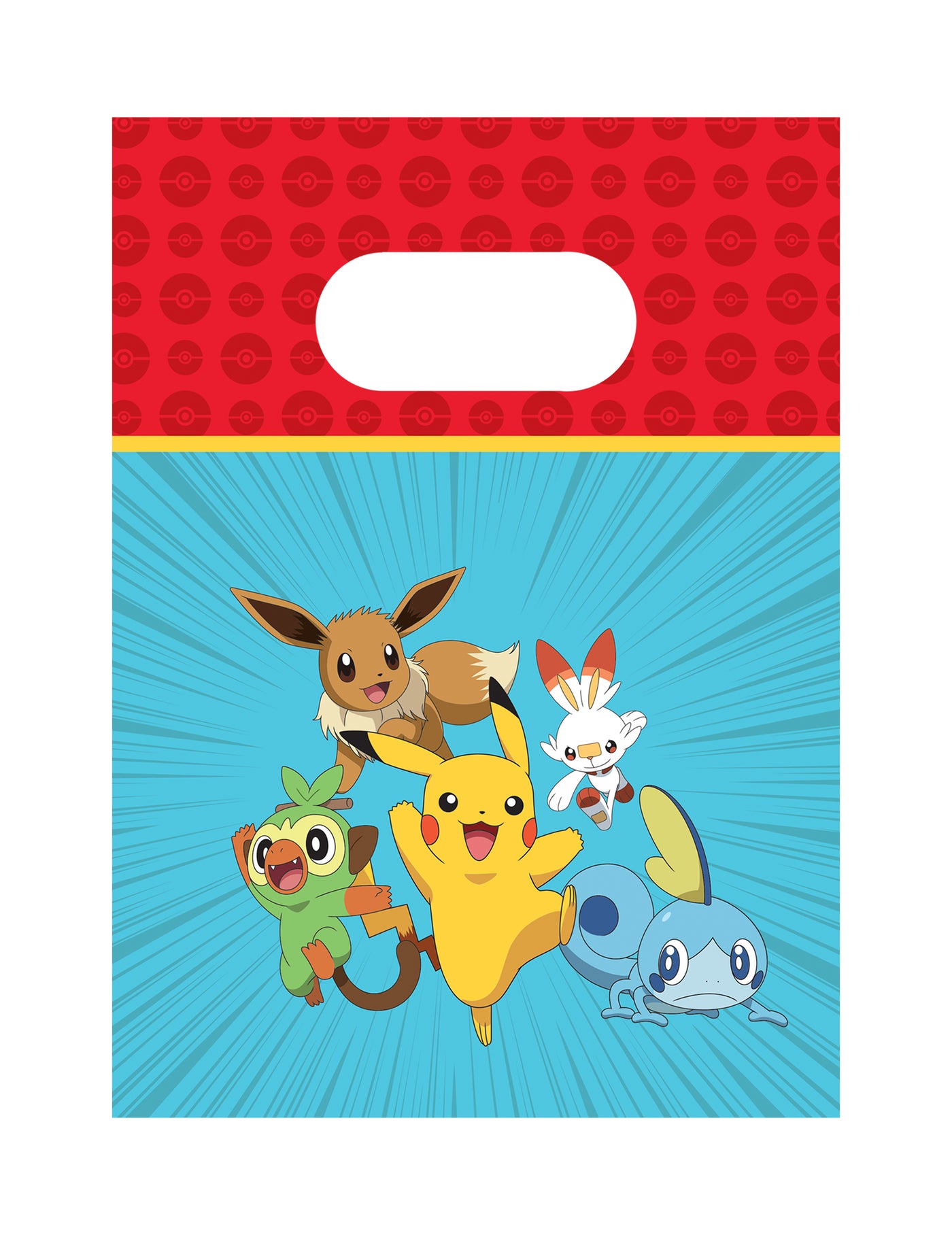 4 Sacs cadeaux en papier Pokémon Next Generation