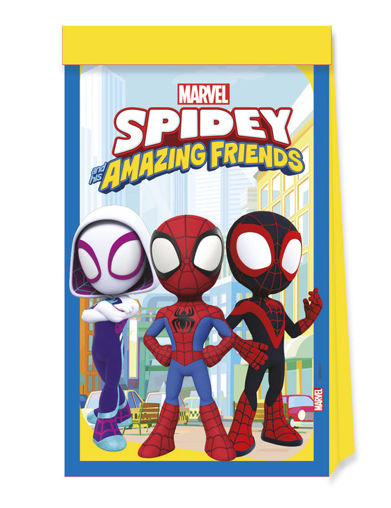 4 Sacs cadeaux Spidey et ses amis