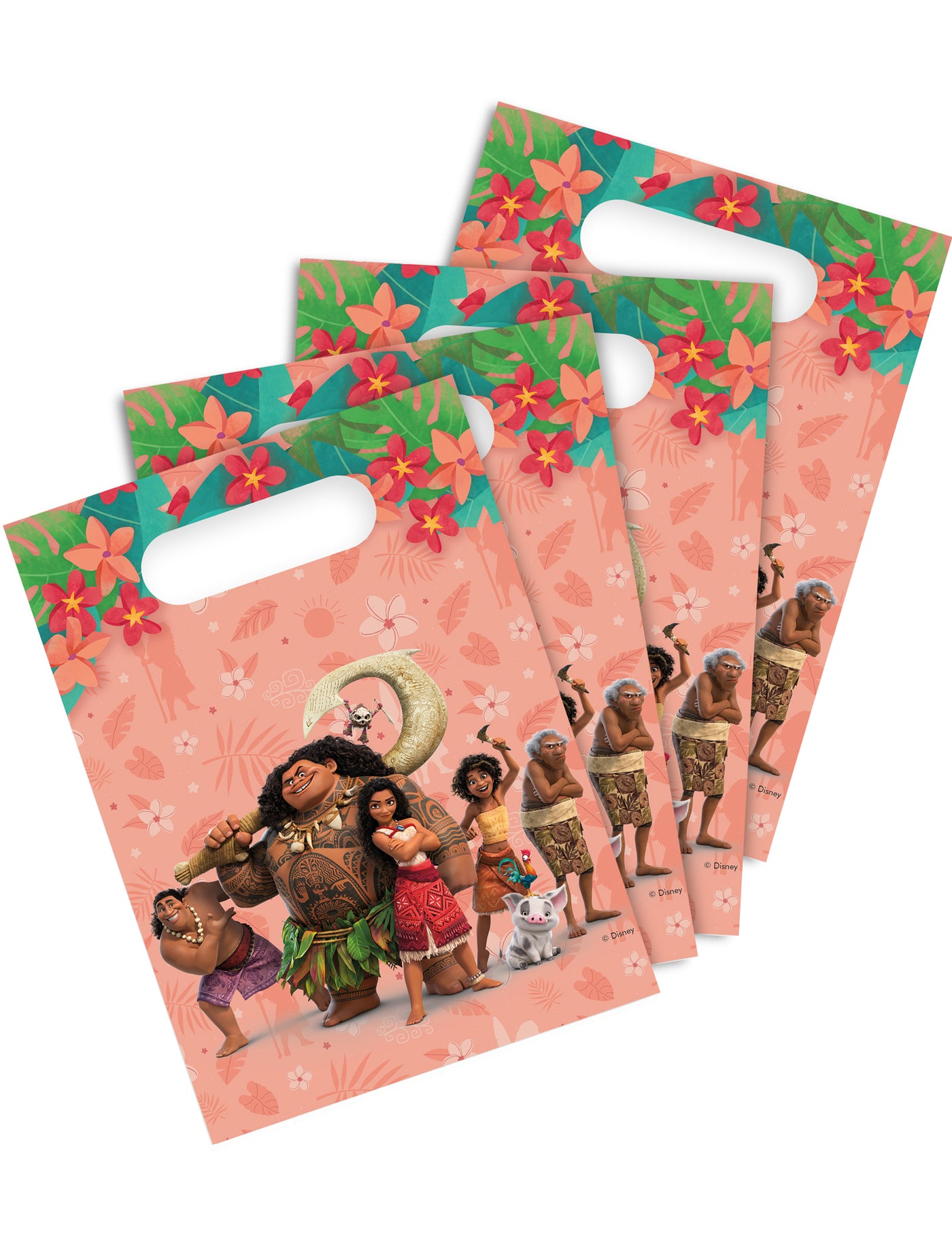 4 Sacs cadeaux Vaiana 2