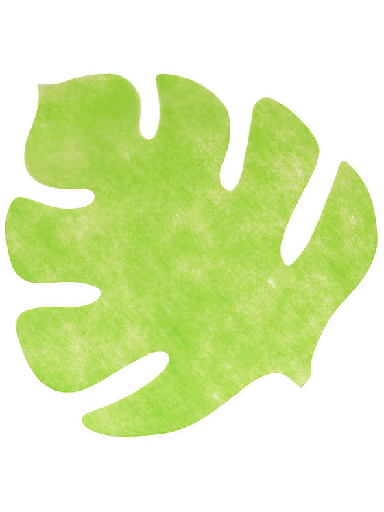4 Sets de table en forme de feuille vert anis 35 x 40 cm