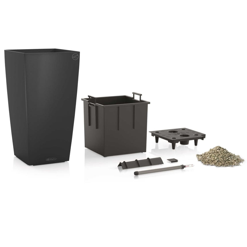 Lechuza Plantenbak Cubico Color 40 All-In-One Leigrijs 13158