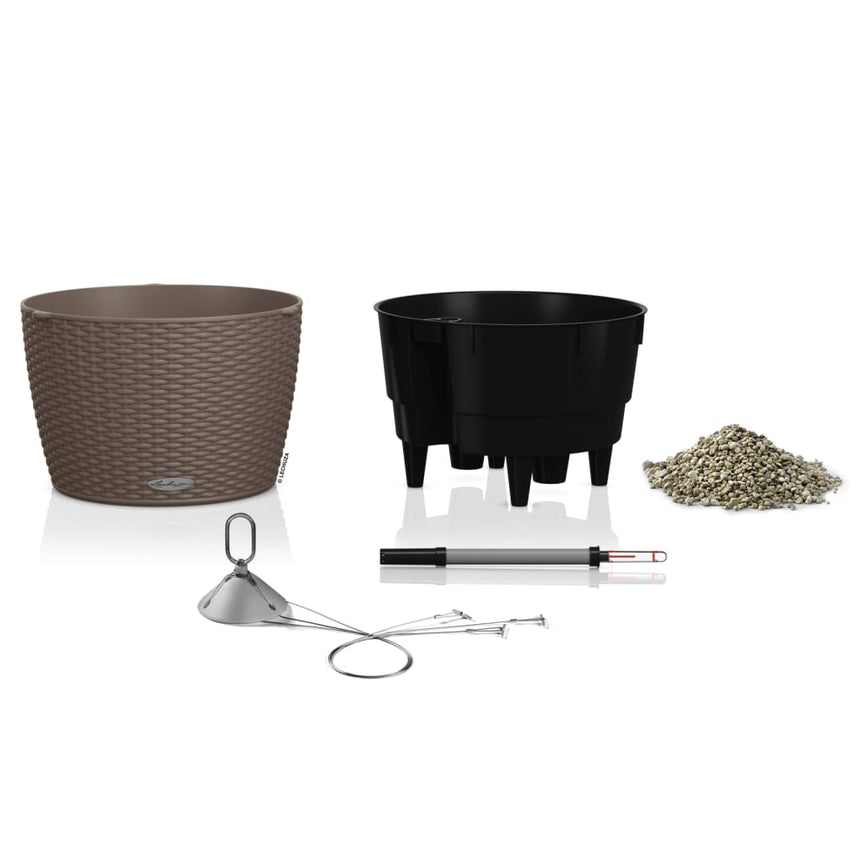Lechuza Plantenbak Nido Cottage 35 All-In-One Hangend Zandbruin