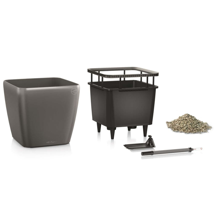 Lechuza Plantenbak Quadro Ls 43 All-In-One Houtskool 16183