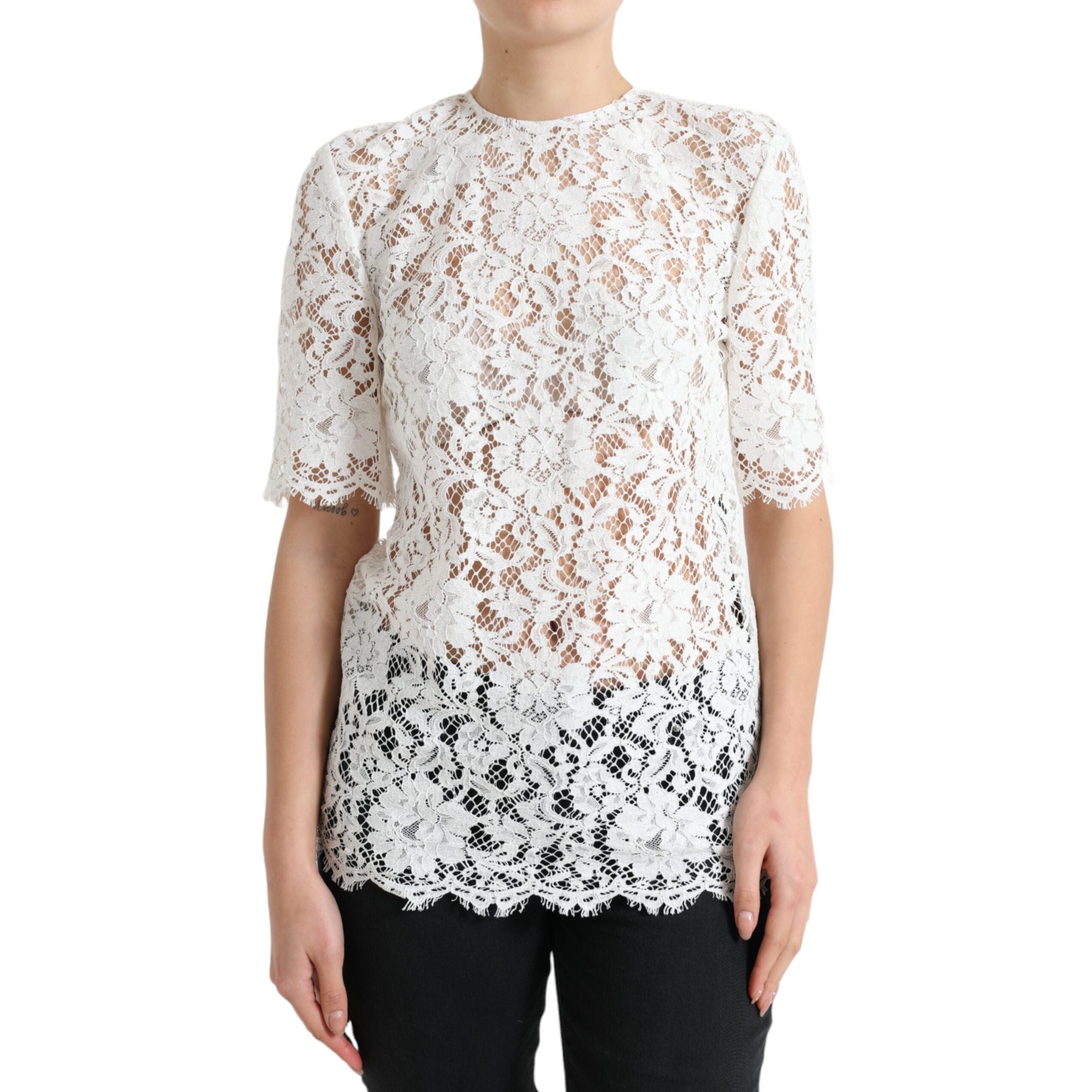 Blouse Dolce & Gabbana Coton Dentelle | Nimestore