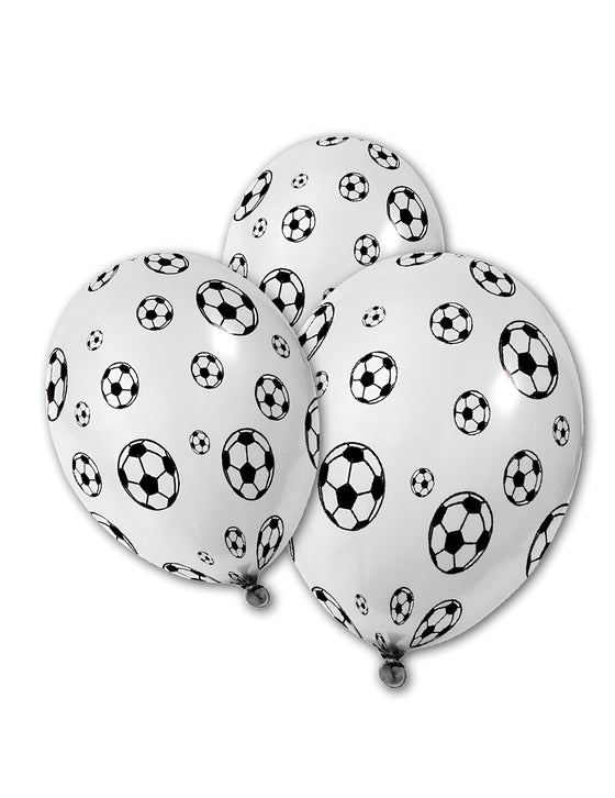 5 Ballons en latex Ballons de foot 30 cm