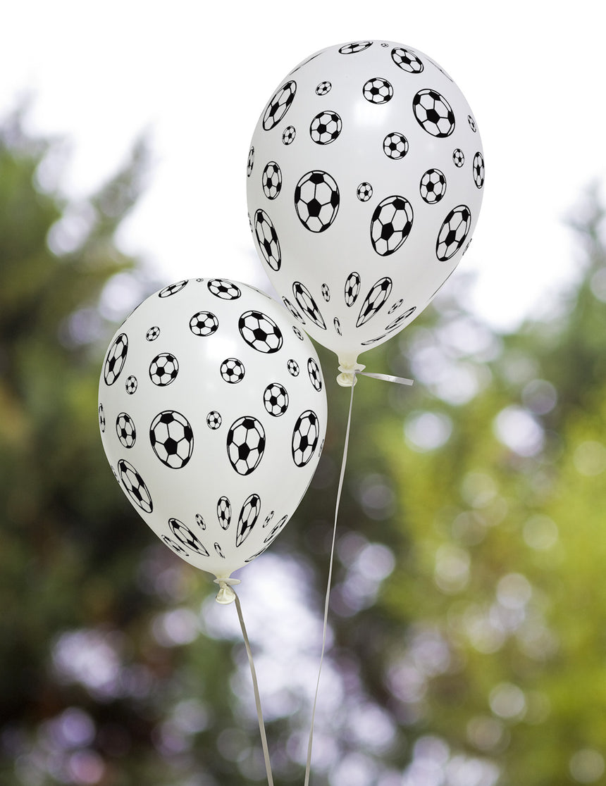 5 Ballons en latex Ballons de foot 30 cm