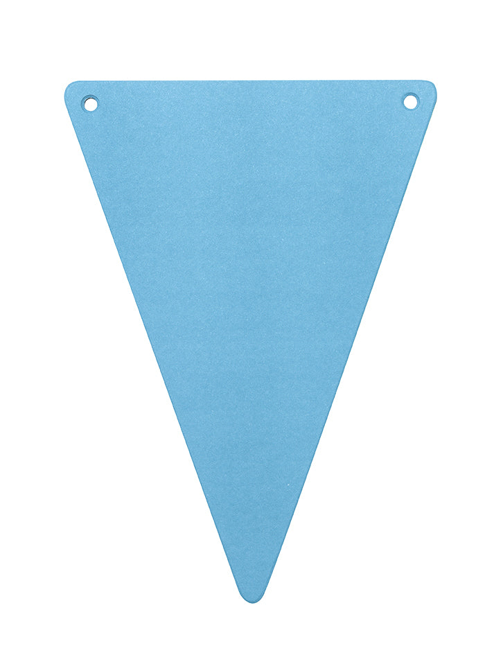 5 fanions diy turquoise en carton 21 x 15 cm