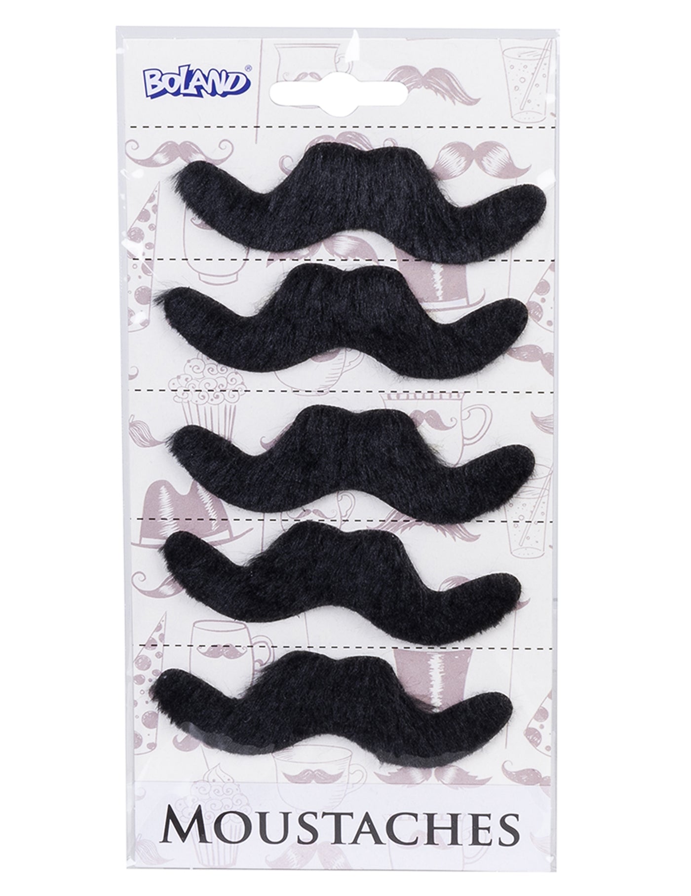 5 moustaches adhésives