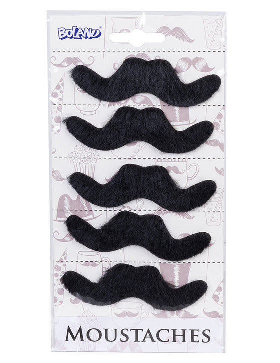 5 moustaches adhésives