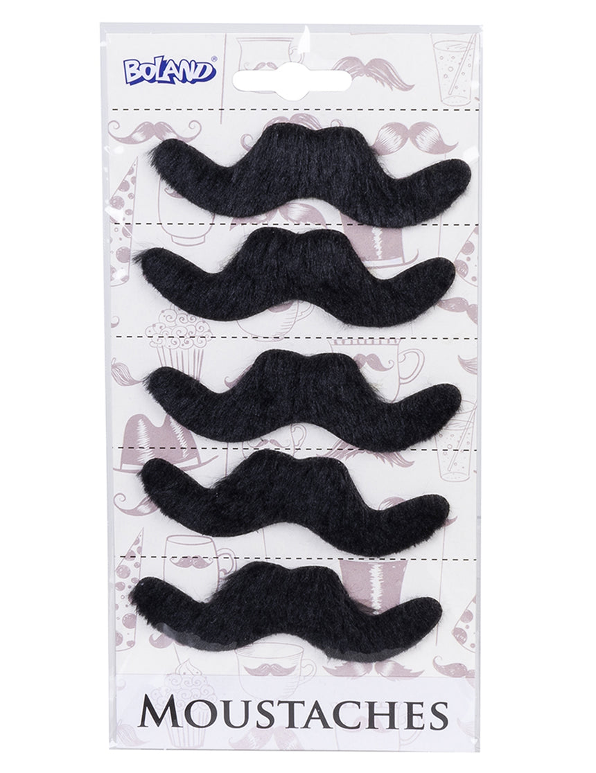 5 moustaches adhésives