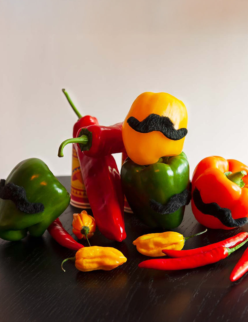 5 moustaches adhésives