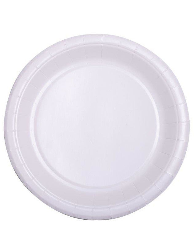 50 petites assiettes en carton blanc 18 cm écologiques