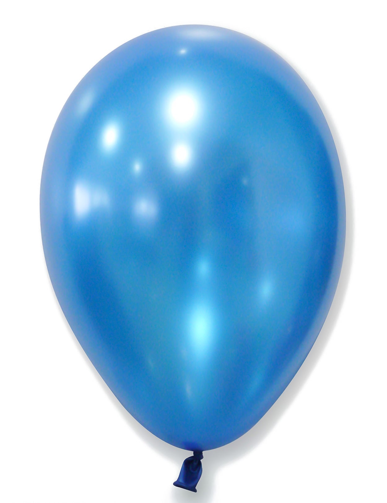 50 Ballons bleus métallisés 30 cm