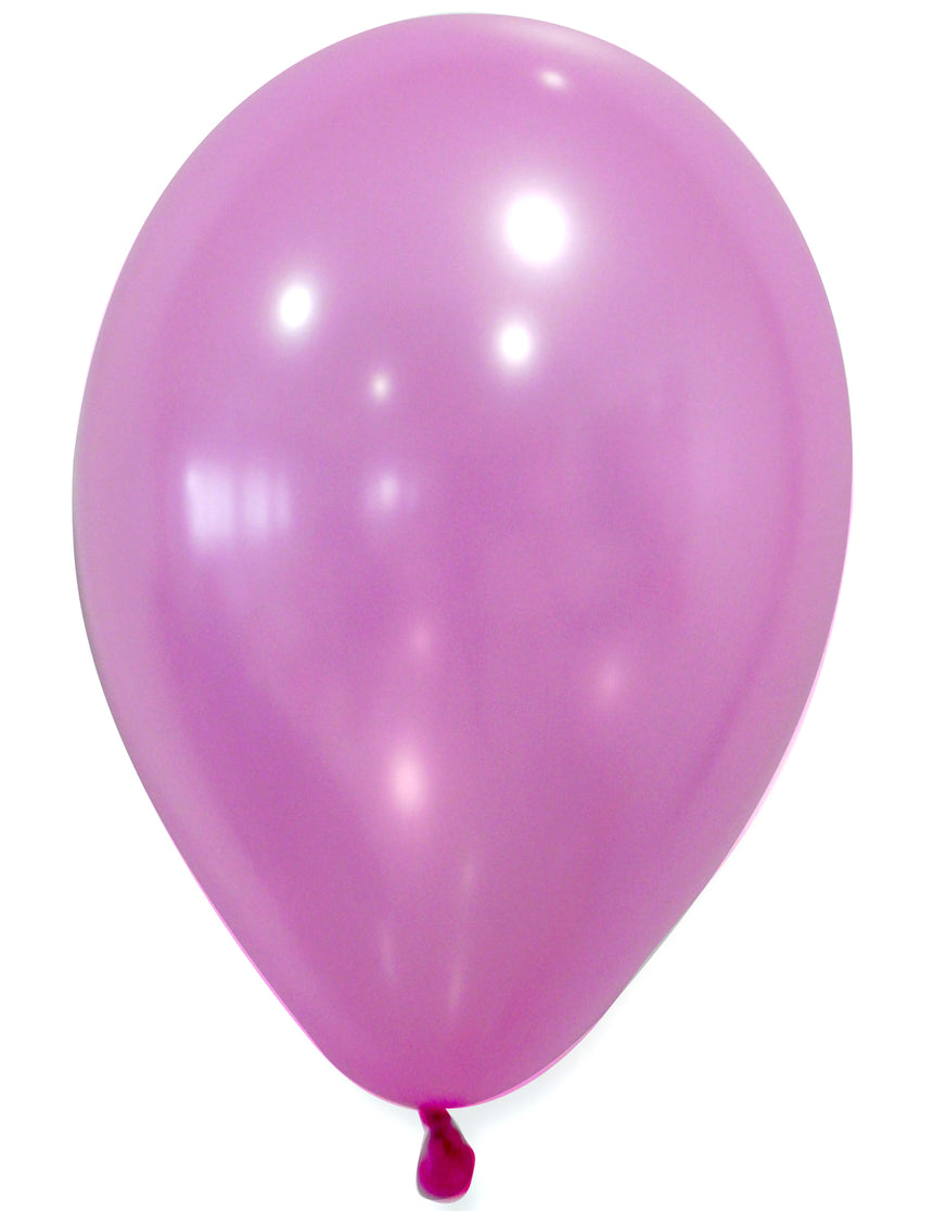 50 Ballons roses métallisés 30 cm