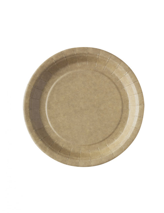 50 Petites assiettes en kraft 18 cm