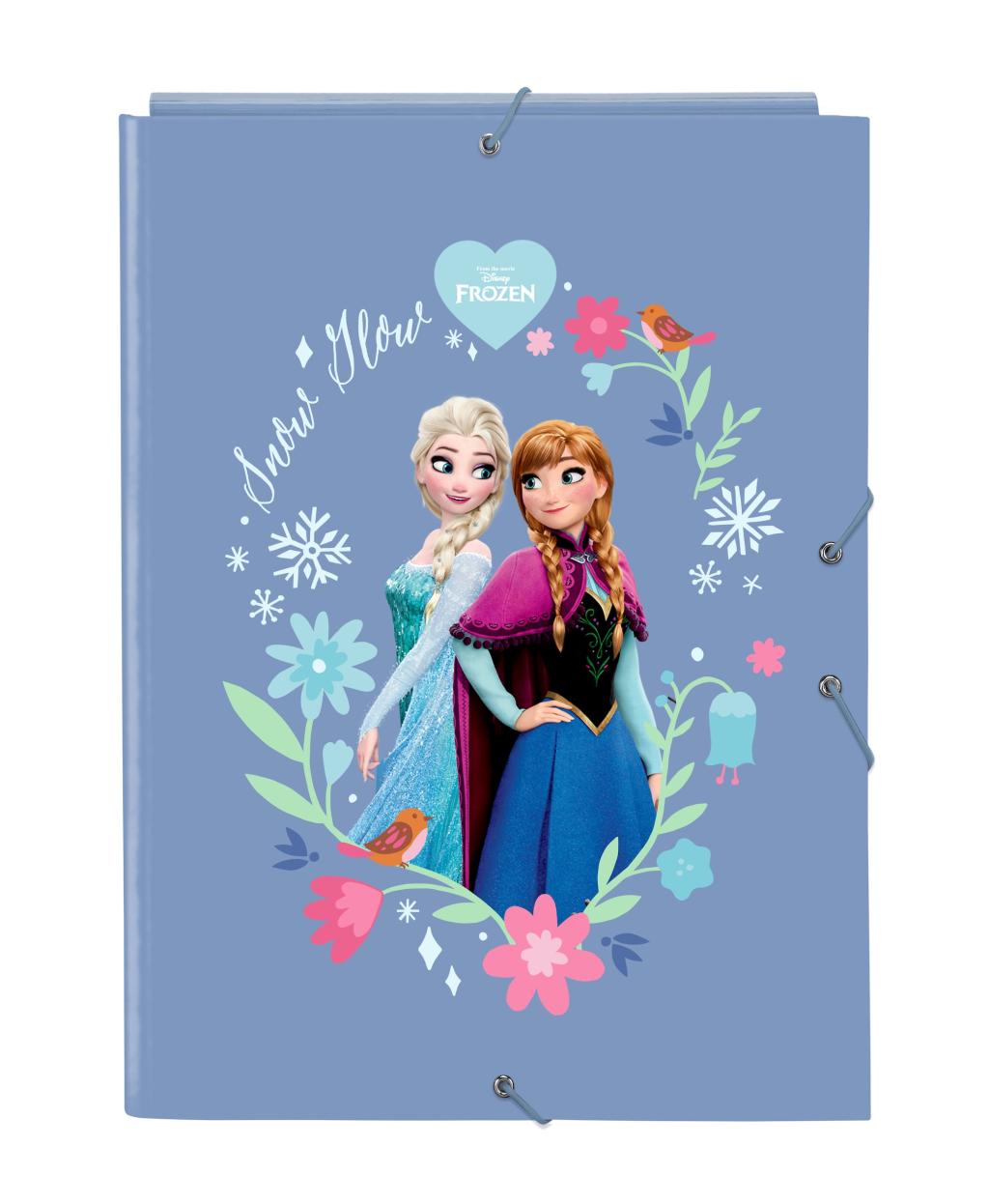 REINE DES NEIGES - Classeur à Rabats Premium avec Elastiques A4