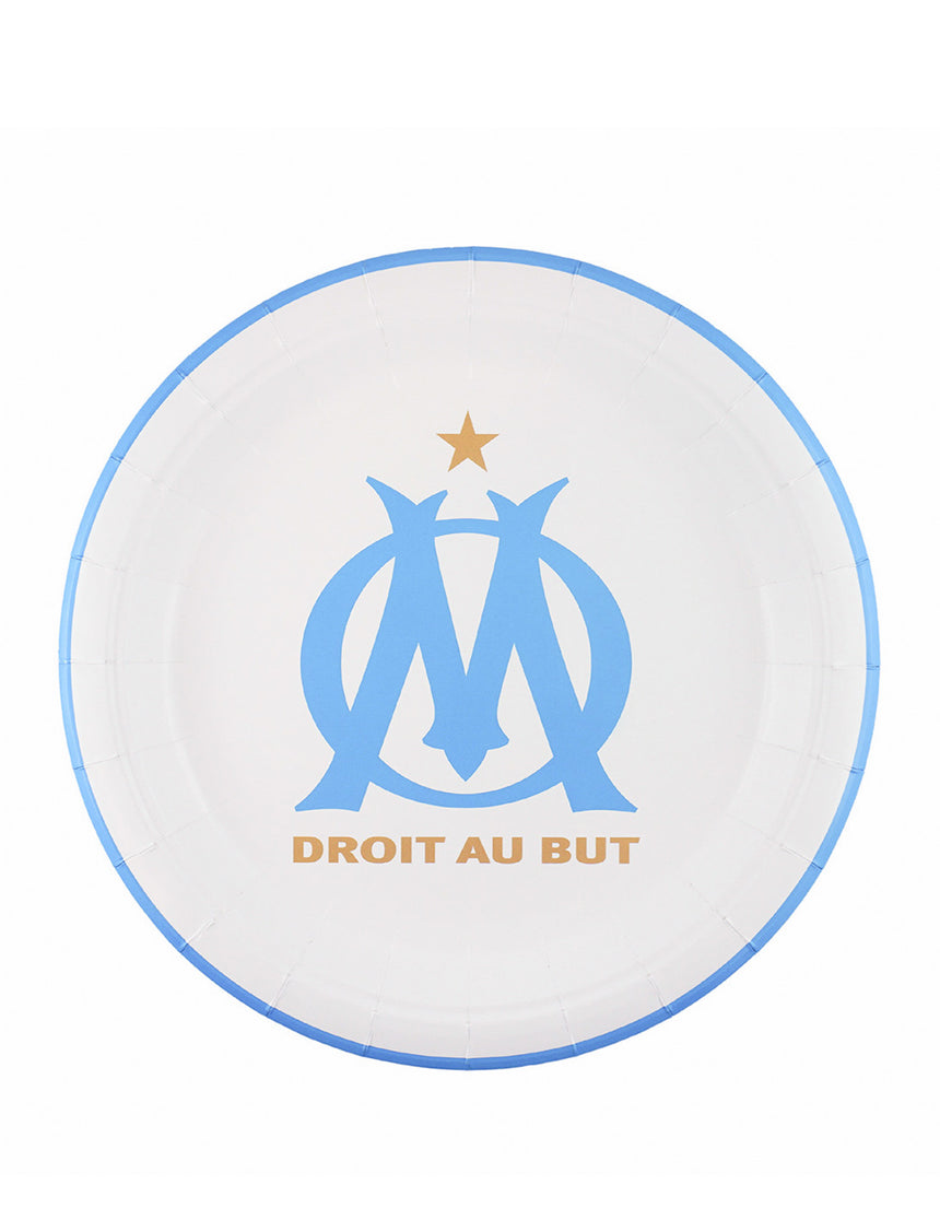 6 Assiettes OM rondes 23 cm