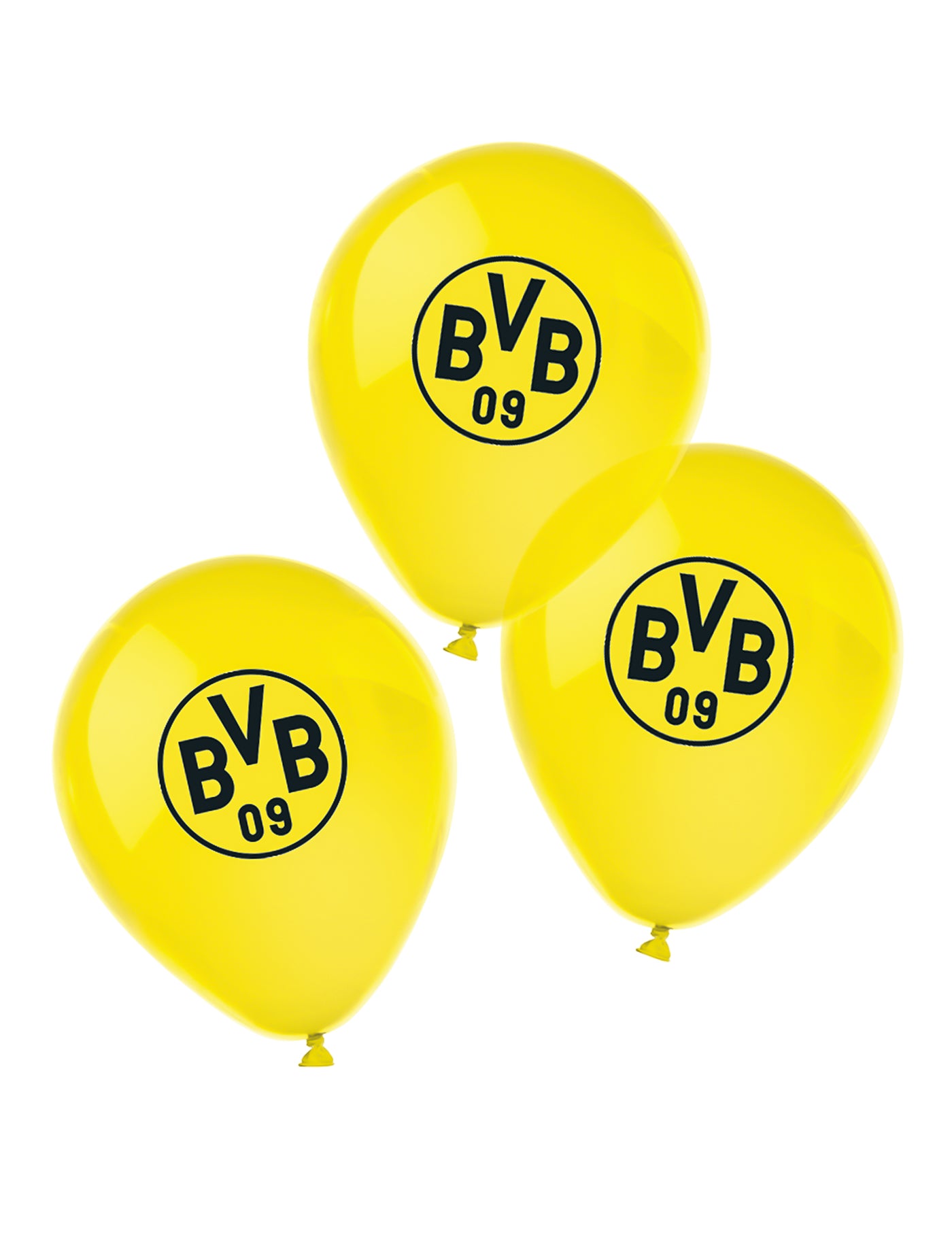 6 Ballons en latex Borussia Dortmund