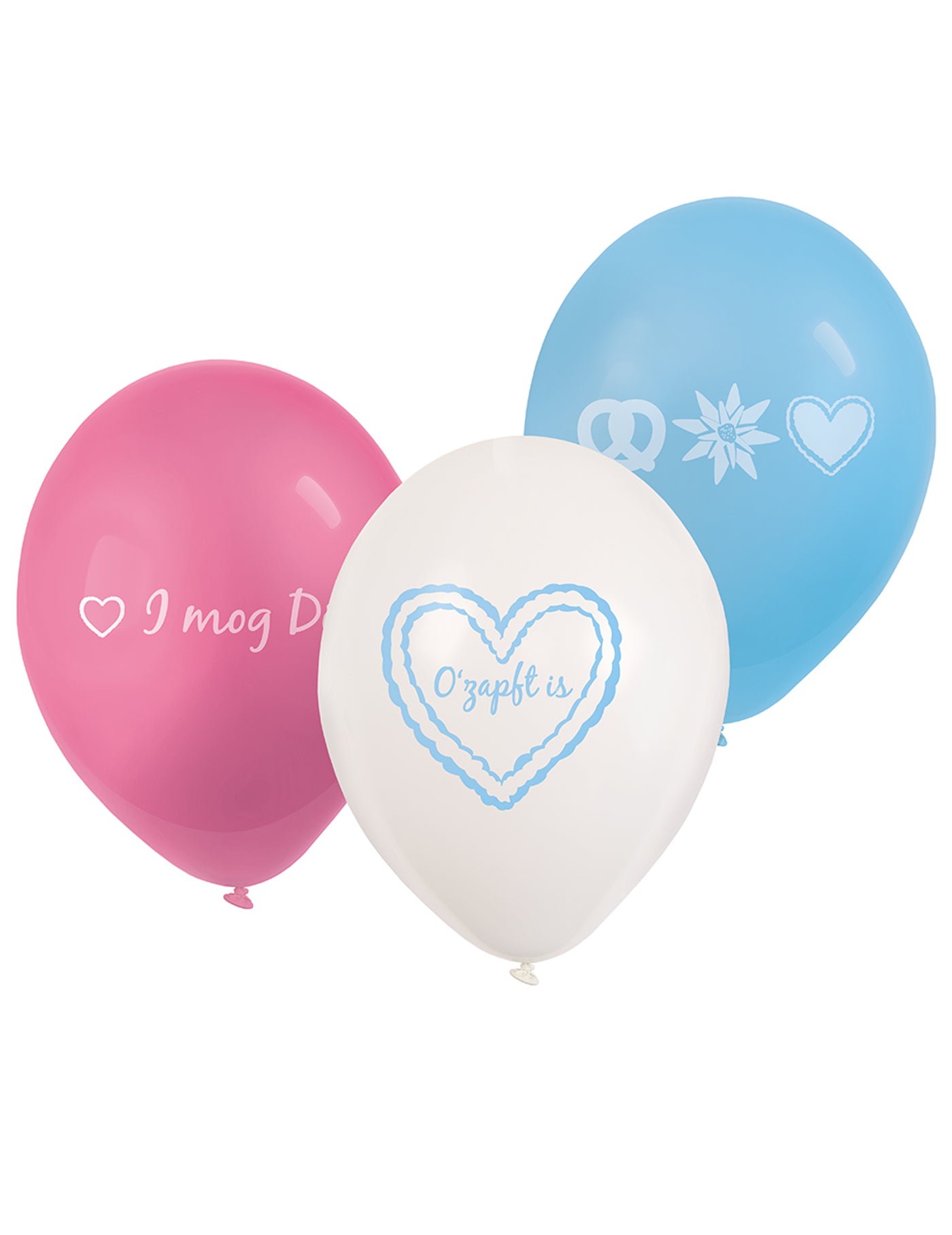 6 ballons en latex fête de la bière 23 cm