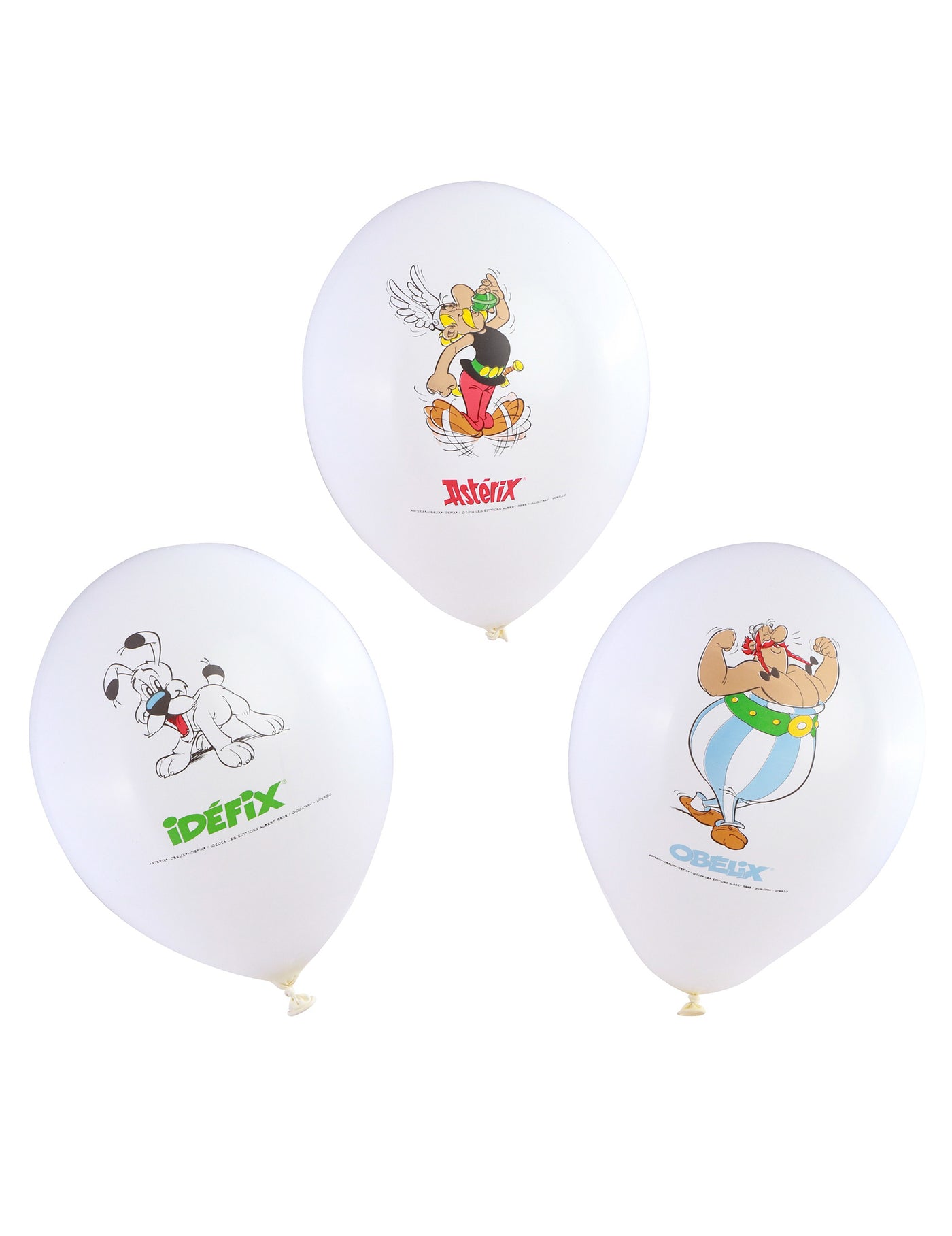 6 Ballons latex Astérix 27 cm
