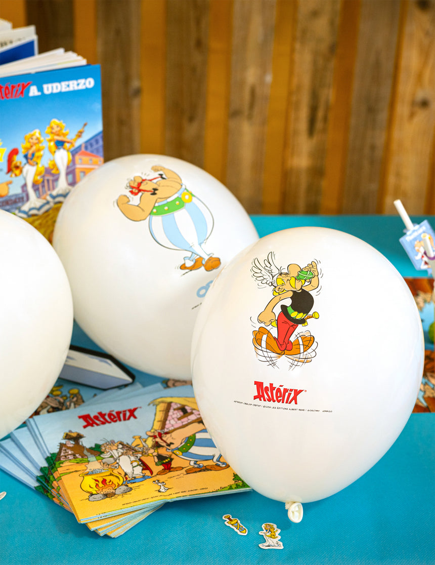 6 Ballons latex Astérix 27 cm