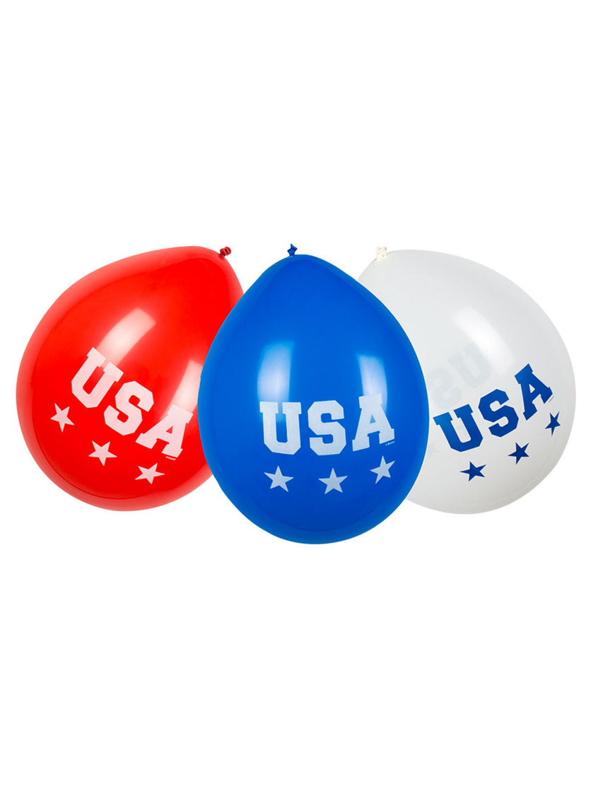 6 Ballons USA 25 cm