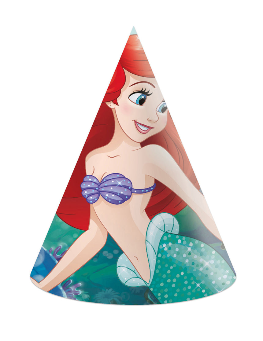 6 Chapeaux de fête Ariel