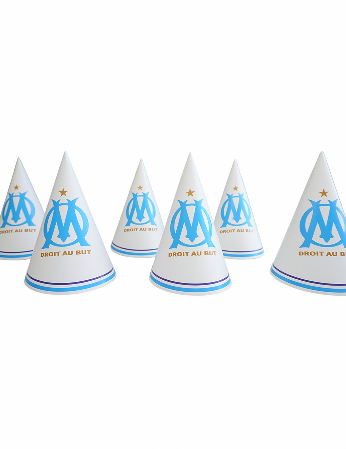 6 Chapeaux de fête OM