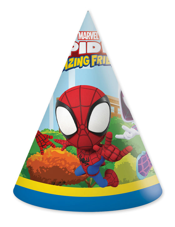 6 Chapeaux de fête Spidey et ses amis