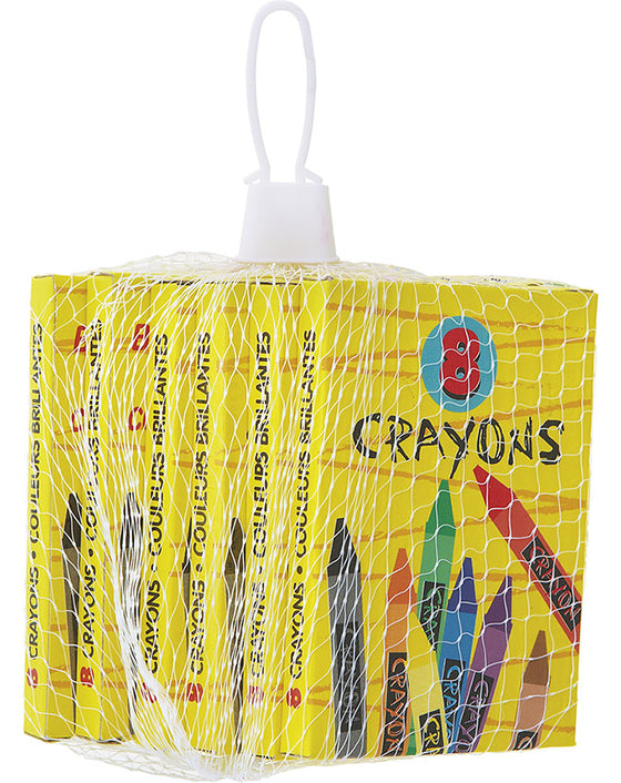 6 boîtes de crayons de couleur 8,8 cm pour anniversaire