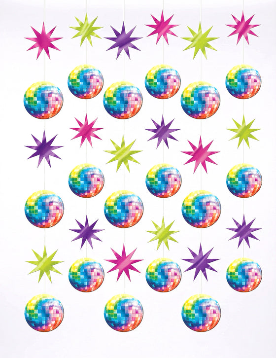 6 Décorations à suspendre Disco Boules à facettes