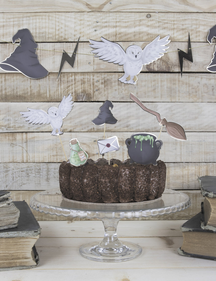 6 Décorations pour gâteau apprenti sorcier