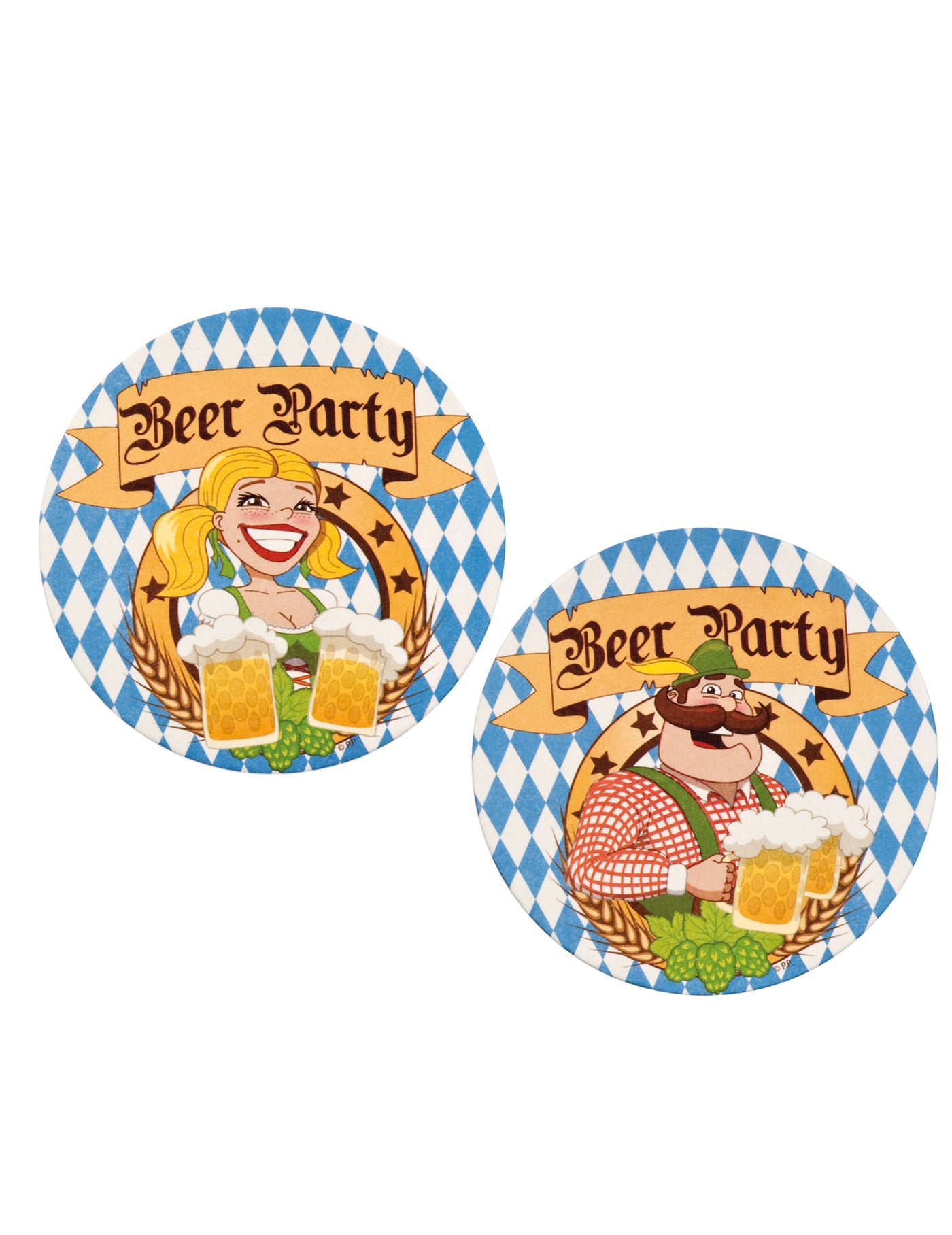10 dessous de verre fête de la bière 10 cm