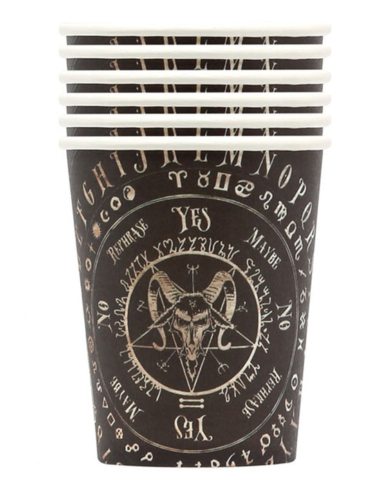 6 Gobelets en carton ouija