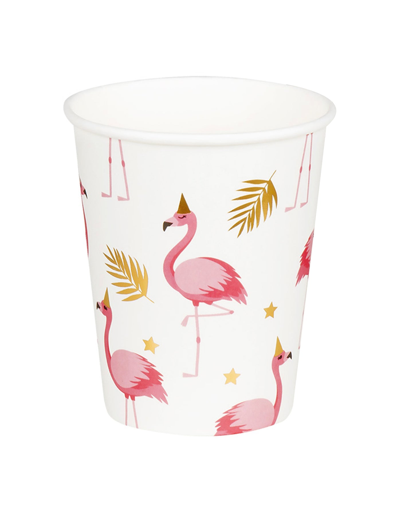 10 Gobelets Flamant Tropic en carton 21 cl