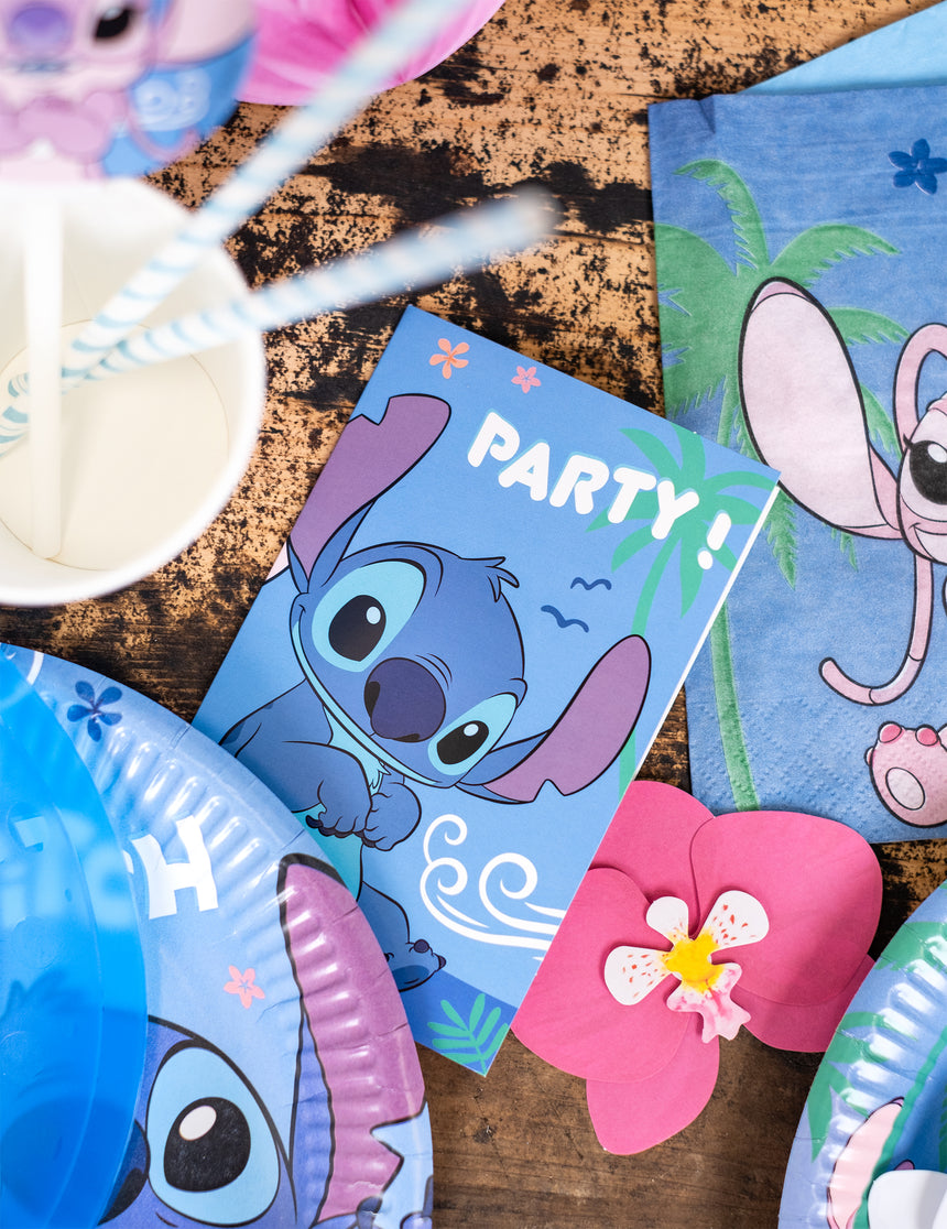 6 Invitations et enveloppes Stitch