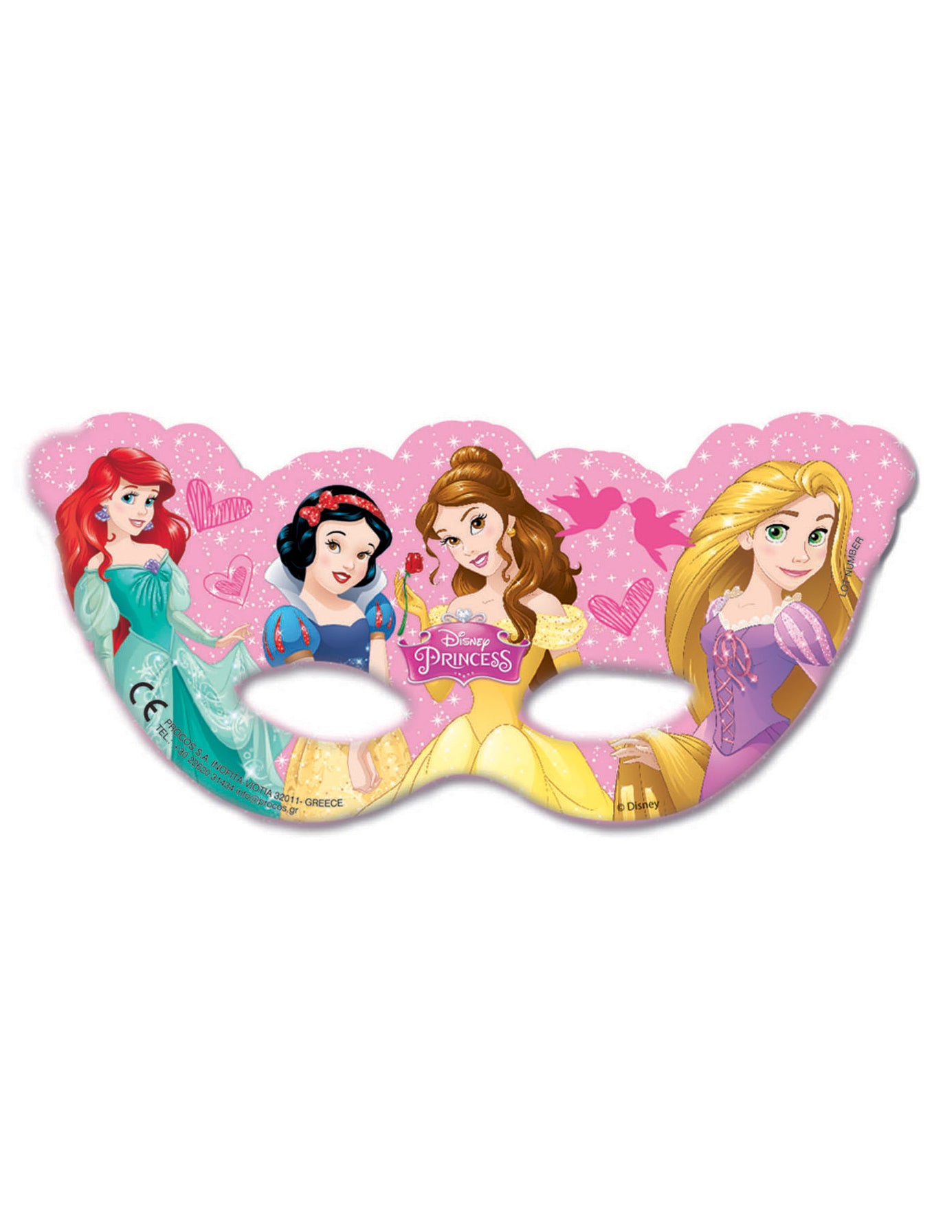 6 Masques Princesses Disney