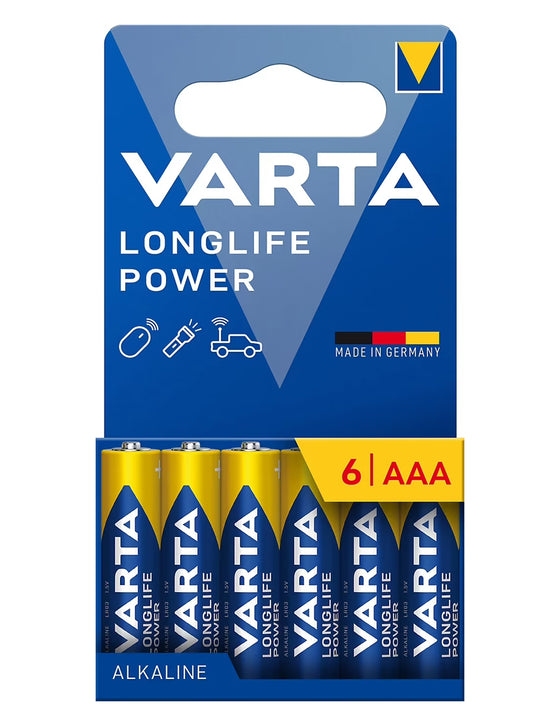 6 Piles LONGLIFE POWER LR03/AAA