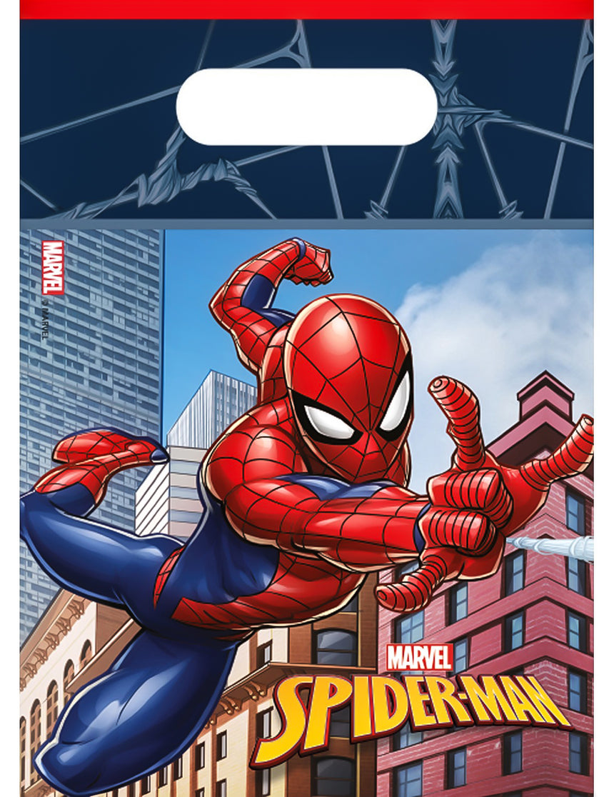 6 Sacs à cadeaux Spiderman