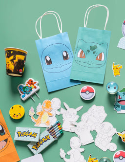 8 Sacs cadeaux Pokémon en papier