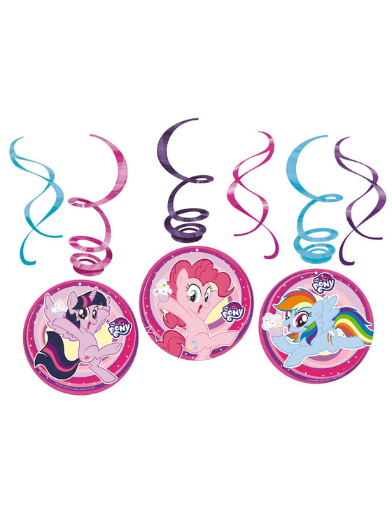 6 Suspensions en spirales My Little Pony