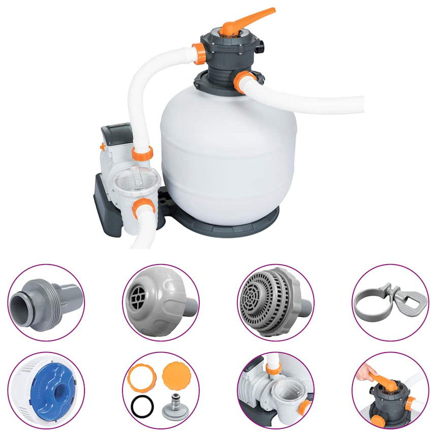 Bestway Zandfilterpomp Flowclear 8327 L/U Geel En Blauw