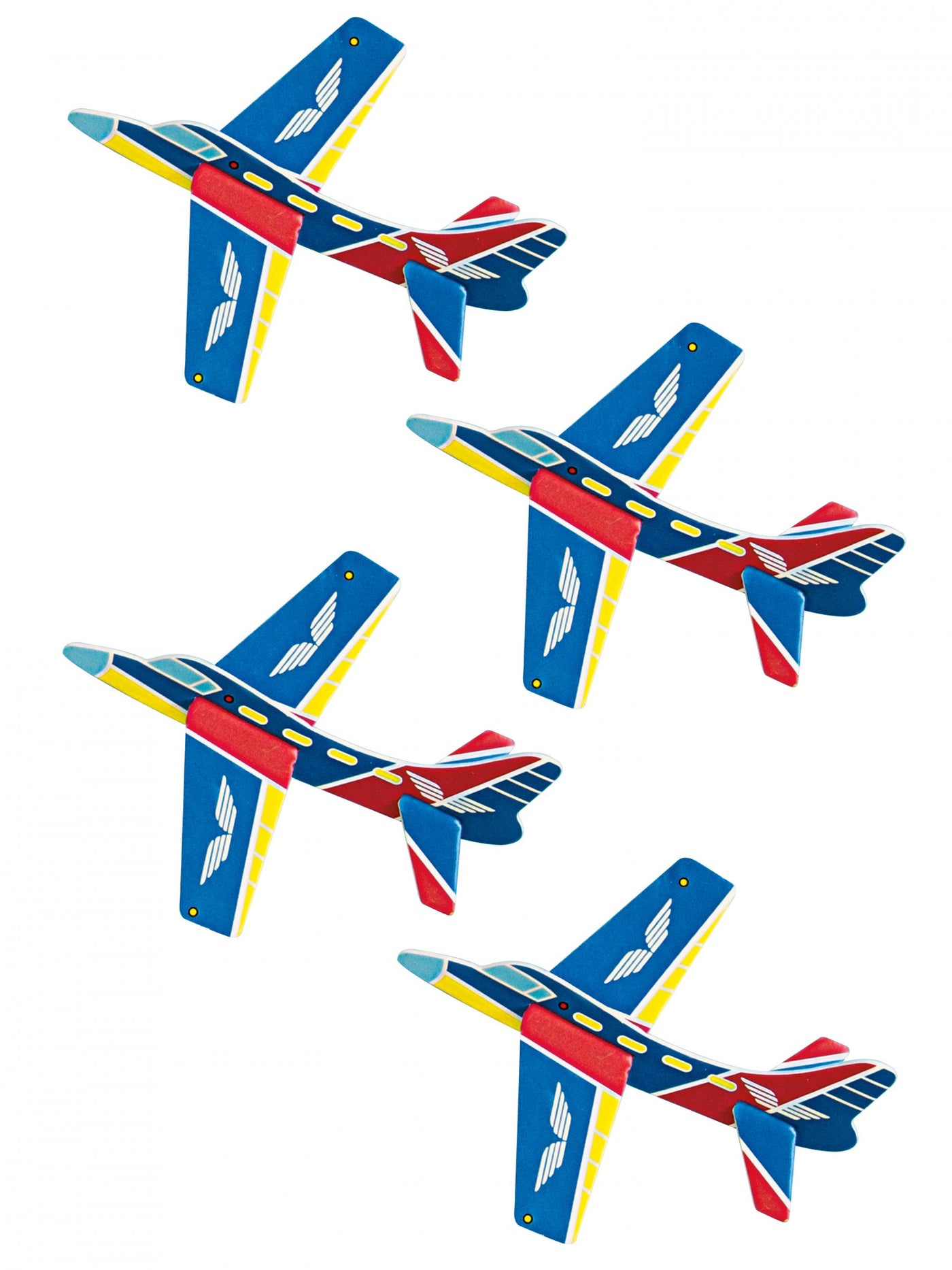 8 accessoires piñata avions en papier cartonné