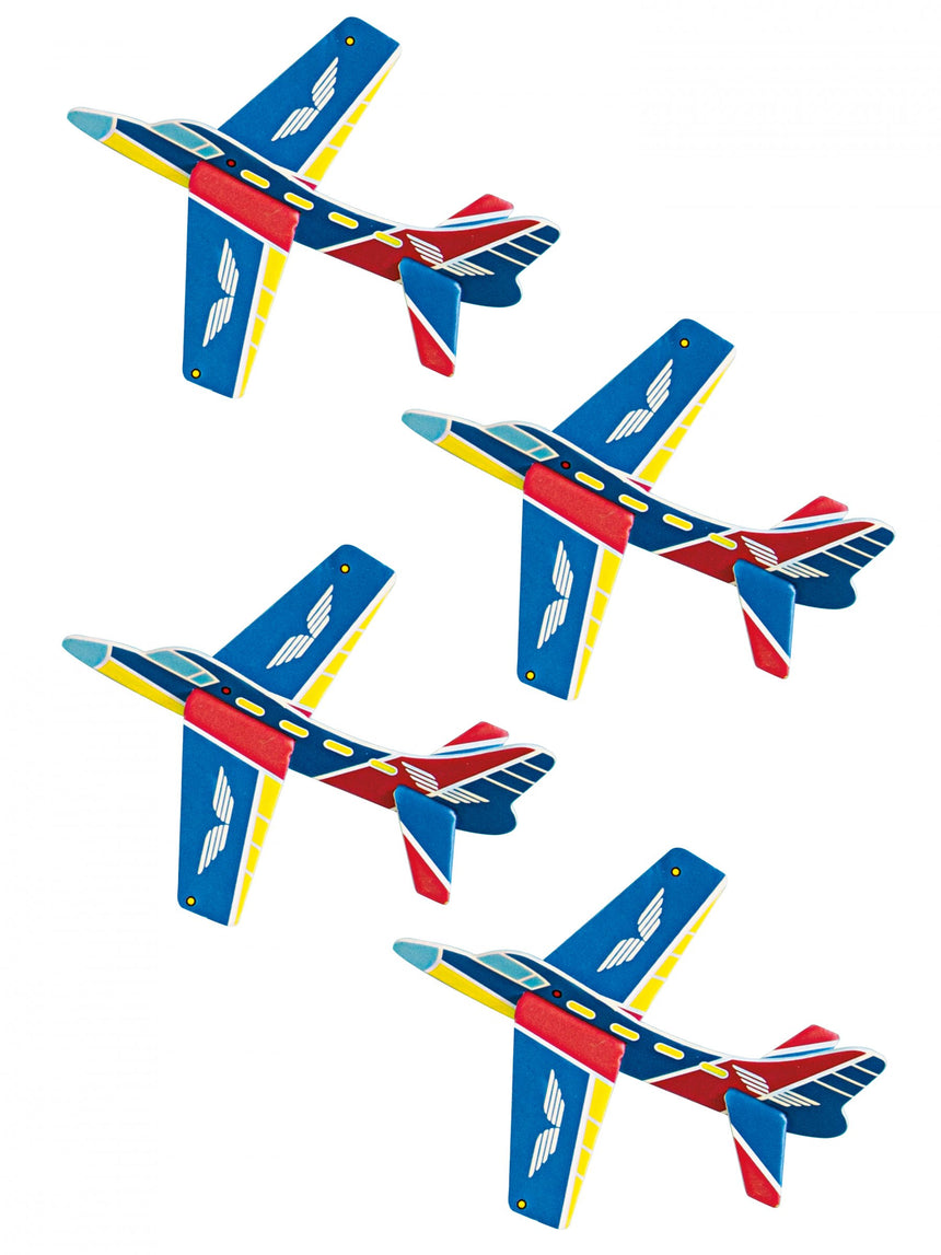 8 accessoires piñata avions en papier cartonné
