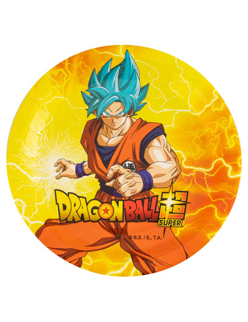 8 Assiettes 23cm en carton Dragon Ball Z
