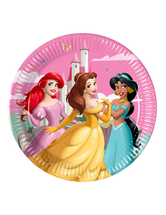 8 Assiettes Princesses Disney 20 cm